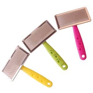 Pet Grooming Massage Comb - Easy Clean Dog Hair Removal Tool, Random Color