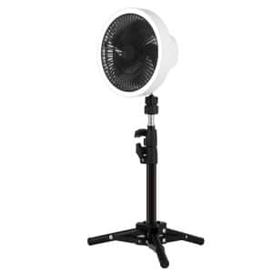 Portable 7 Inch LED Tripod Fan with Power Bank - Ideal for Outdoor Camping