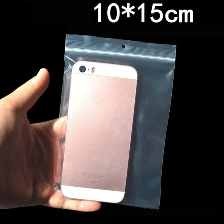 100pcs Thickened Ziplock Bags - Keep Items Fresh & Organized - Transparent 5 Clear Plastic Phone Screen Protector In Packaging, Measuring 10X15Cm, Suitable For Smartphone Protection And Preservation.