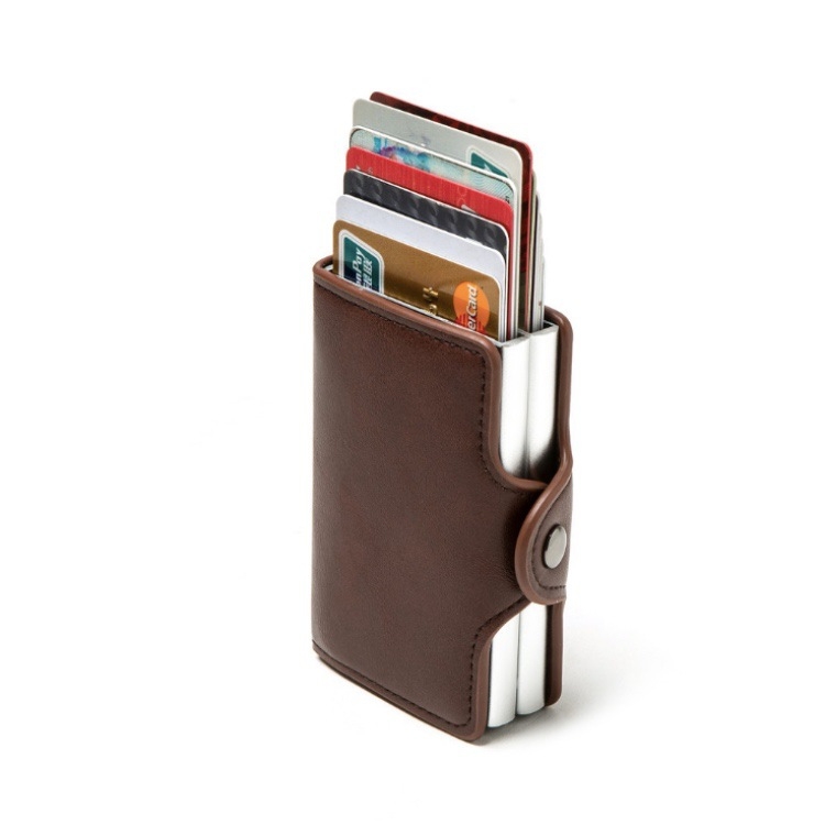 RFID Metal Card Holder: Automatic Pop-up Wallet for Credit & Bank Cards 3 Rfid Metal Card Holder: Automatic Pop-Up Wallet For Credit &Amp; Bank Cards - Image 3
