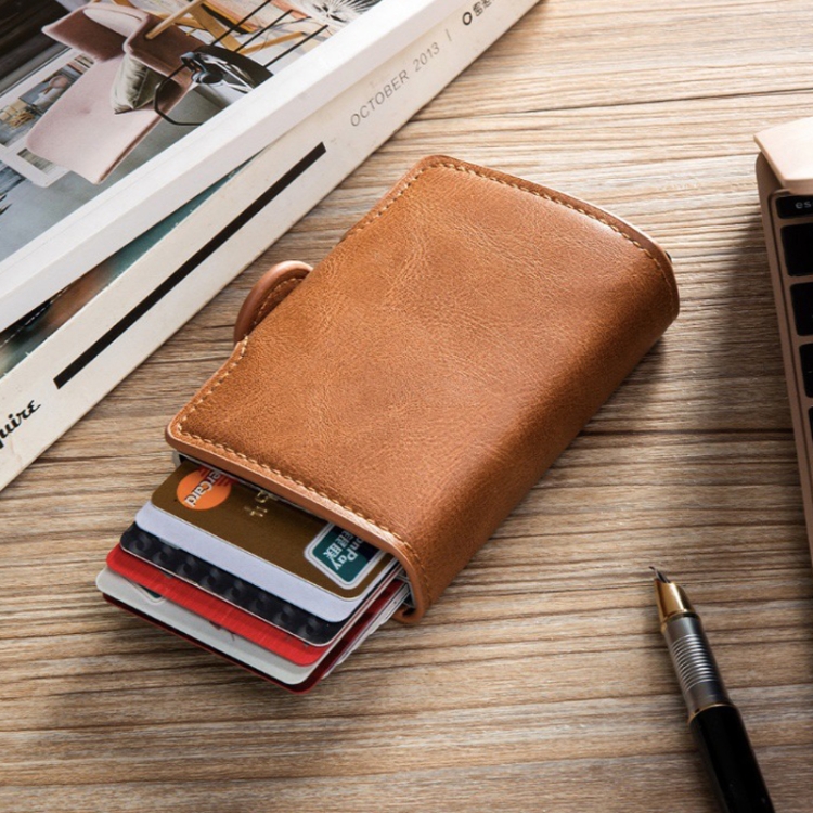 RFID Metal Card Holder: Automatic Pop-up Wallet for Credit & Bank Cards 6 Rfid Metal Card Holder: Automatic Pop-Up Wallet For Credit &Amp; Bank Cards - Image 6