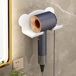 Dyson Hair Dryer Wall Mount Holder Storage Rack - Space-Saving Bathroom Organizer