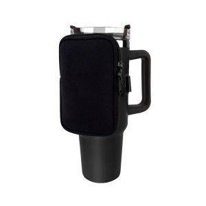 40oz Tumbler Water Cup with Zipper Storage Pockets - Organize Stylishly!