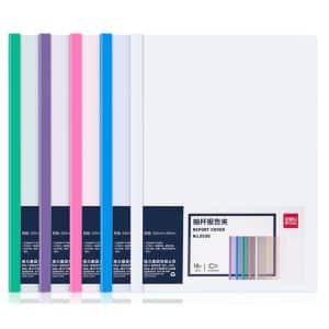 10pcs Deli 5538 A4 Transparent File Folders - Organize with Ease!