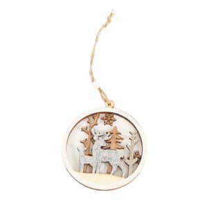 Rustic Christmas Wooden Pendants - Perfect Decoration for Merry Celebrations!