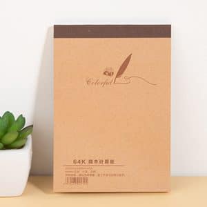 Craft Your Ideas in a Kraft Sketchbook - Blank Doodle Notebook