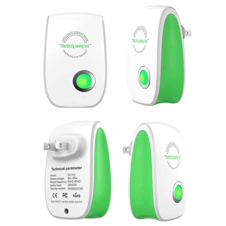 Energy Saver Portable Safety Power Box - Efficient Smart Home Solution 4 Power-Saving Smart Electricity Consumption Monitor With Green Led Indicator Displays.