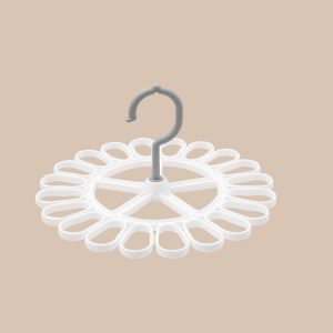 360° Rotatable Sock Hanger, 20 Clips Drying Rack - Laundry Organizer Stand