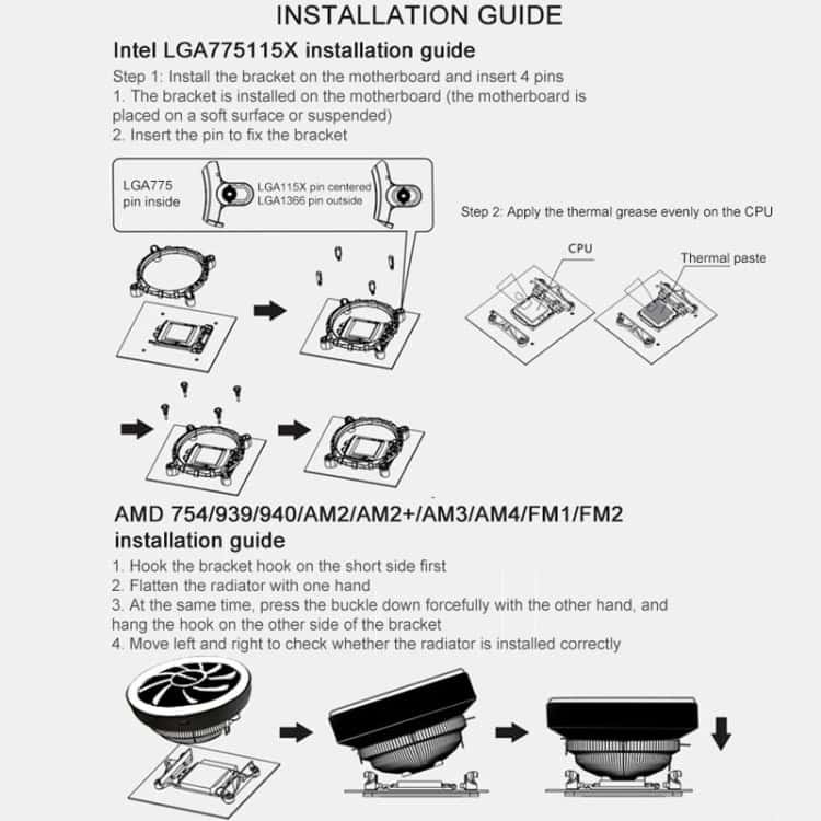 COOLMOON Color Change CPU Cooler - Multi-Platform Cooling Fan for Desktop PCs 12 Coolmoon Color Change Cpu Cooler - Multi-Platform Cooling Fan For Desktop Pcs - Image 12