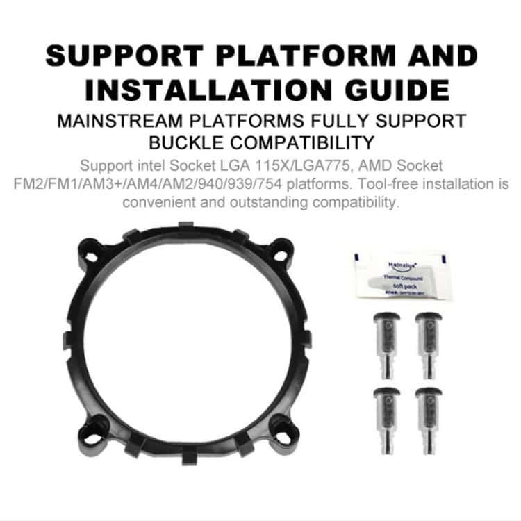 COOLMOON Color Change CPU Cooler - Multi-Platform Cooling Fan for Desktop PCs 10 Coolmoon Color Change Cpu Cooler - Multi-Platform Cooling Fan For Desktop Pcs - Image 10