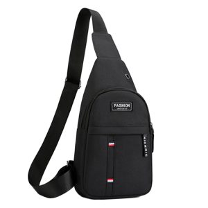 Canvas Men's Chest Bag: Casual Shoulder Crossbody Backpack - Sports Style
