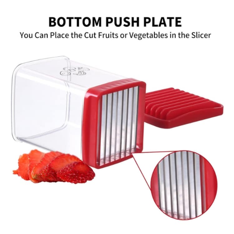 Slice & Dice: Multifunctional Fruit & Veg Slicer with Push Plate - Effortless Kitchen Prep 3 Slice &Amp; Dice: Multifunctional Fruit &Amp; Veg Slicer With Push Plate - Effortless Kitchen Prep - Image 3
