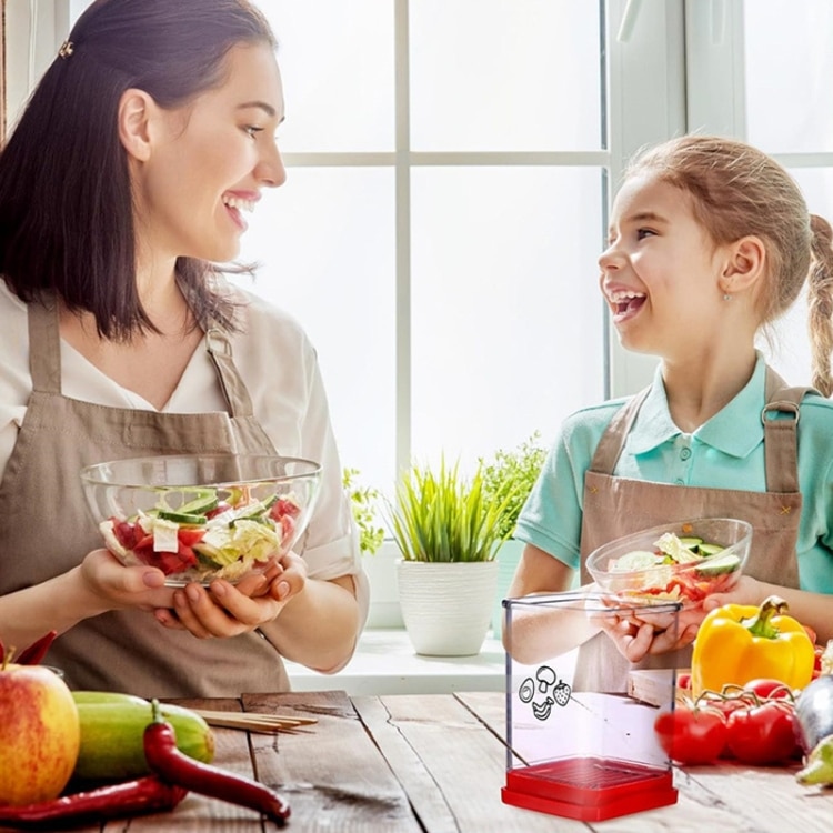 Slice & Dice: Multifunctional Fruit & Veg Slicer with Push Plate - Effortless Kitchen Prep 8 Slice &Amp; Dice: Multifunctional Fruit &Amp; Veg Slicer With Push Plate - Effortless Kitchen Prep - Image 8