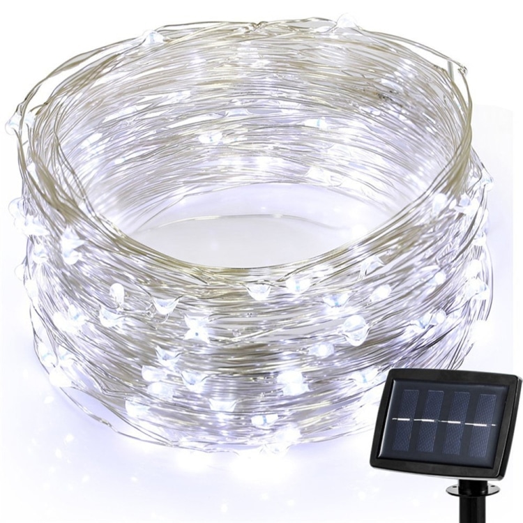 Solar-Powered 200 LEDs Copper Wire Fairy Light - 8 Modes for Home & Garden 2 Solar-Powered 200 Leds Copper Wire Fairy Light - 8 Modes For Home &Amp; Garden - Image 2