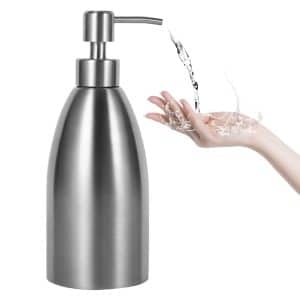 500ml Stainless Steel Soap Dispenser for Kitchen & Bathroom - Sleek & Durable