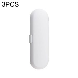 3-Pack Portable Sonic Electric Toothbrush with Travel Storage Box