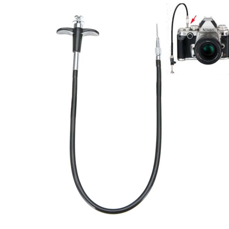 Universal 100cm Mechanical Shutter Release for Fujifilm X100S/X20/X-E1 1 Flexible Camera Flash And Hot Shoe Extender Cord Compatible With Nikon Cameras For Professional Photography And Flash Synchronization.