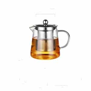 Large Capacity Glass Teapot Tea Set, Stainless Steel Filter, Heat Resistant, Ideal for Kung Fu Tea