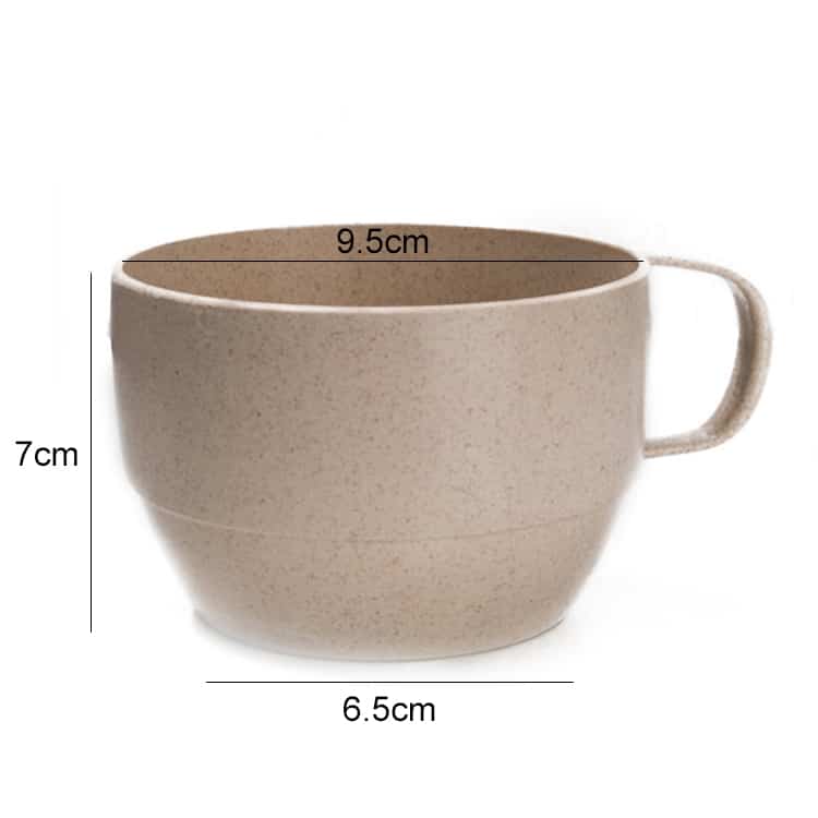 Eco-Friendly Wheat Straw Breakfast Cup - Perfect for Coffee, Tea & Milk 2 Eco-Friendly Wheat Straw Breakfast Cup - Perfect For Coffee, Tea &Amp; Milk - Image 2