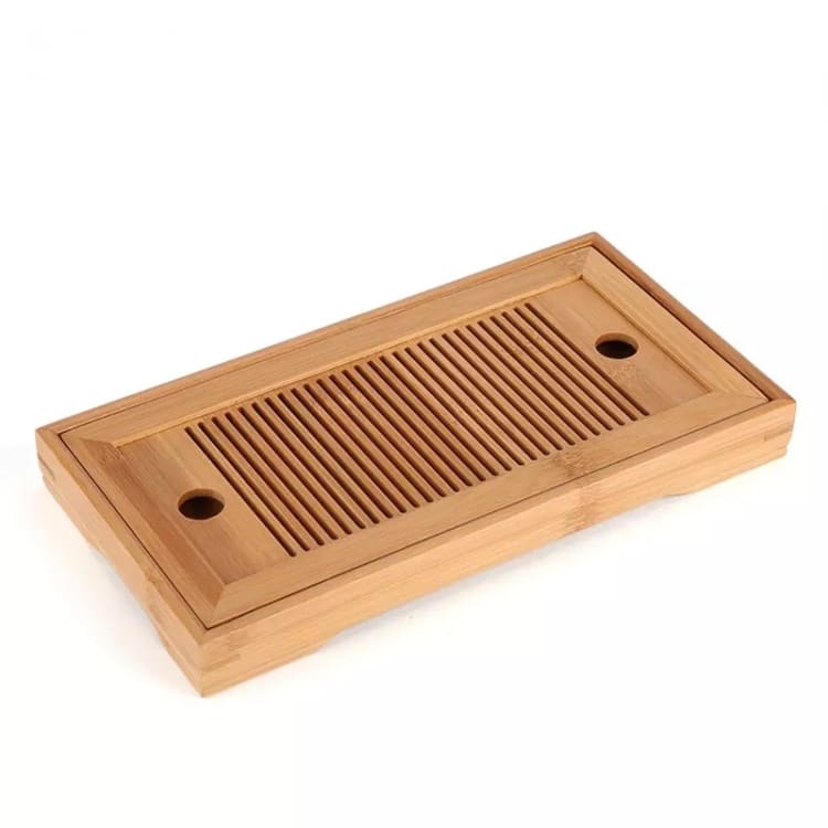 Bamboo Kung Fu Tea Tray Table with Drain Rack - Tea Accessories 3 Bamboo Kung Fu Tea Tray Table With Drain Rack - Tea Accessories - Image 3