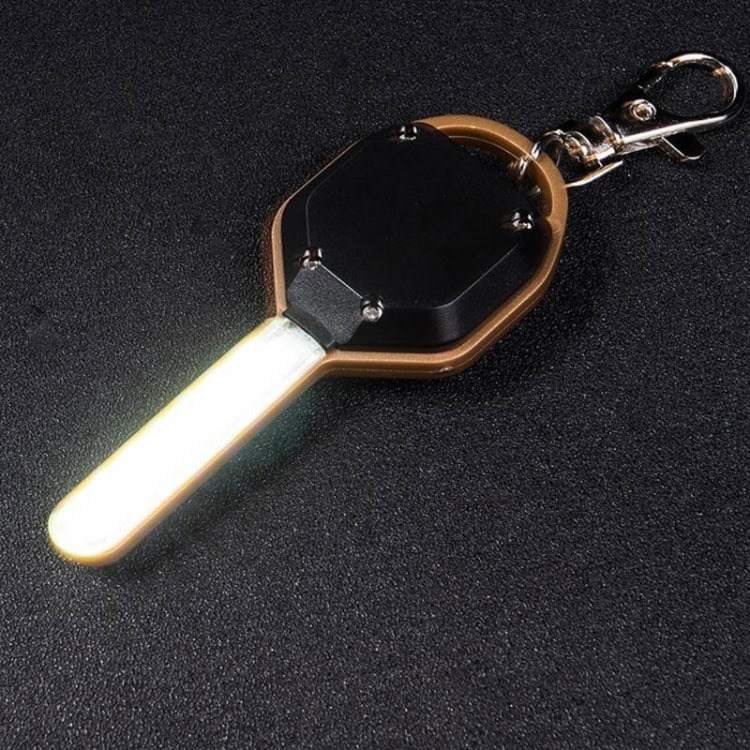 Portable Mini LED Flashlight Keychain - Set of 2 for Outdoor Use 1 Led Flashlight Keychain With Metallic Clip For Keys, Portable Portable Mini Torch For Outdoor Camping, Emergency, And Daily Use.