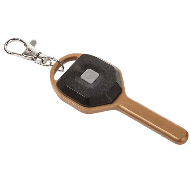 Portable Mini LED Flashlight Keychain - Set of 2 for Outdoor Use 3 Remote Control Car Key Fob With Black And Beige Design, Keychain Attachment, And Remote Functions, Ideal For Vehicle Access And Security.