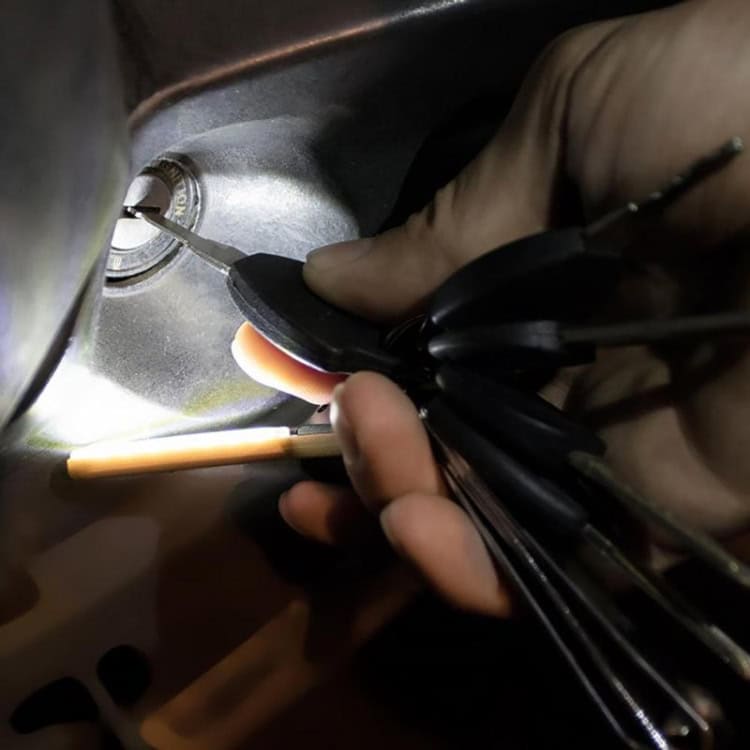 Portable Mini LED Flashlight Keychain - Set of 2 for Outdoor Use 5 Welding Technician Inspecting Electrical Wiring Inside A Metal Electrical Box With Flashlight, Electrical Repair Work, Wiring Installation, Industrial Maintenance, Close-Up Of Hands And Tools, Safe Electrical Work, Industrial Electrician.