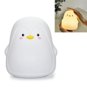 Penguin Silicone Pat Night Light for Children's Bedside Atmosphere - Gentle Glow
