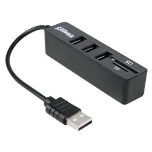 Ultra-Fast 2-in-1 USB Hub & Card Reader - Windows, MAC Compatible - 3 Ports