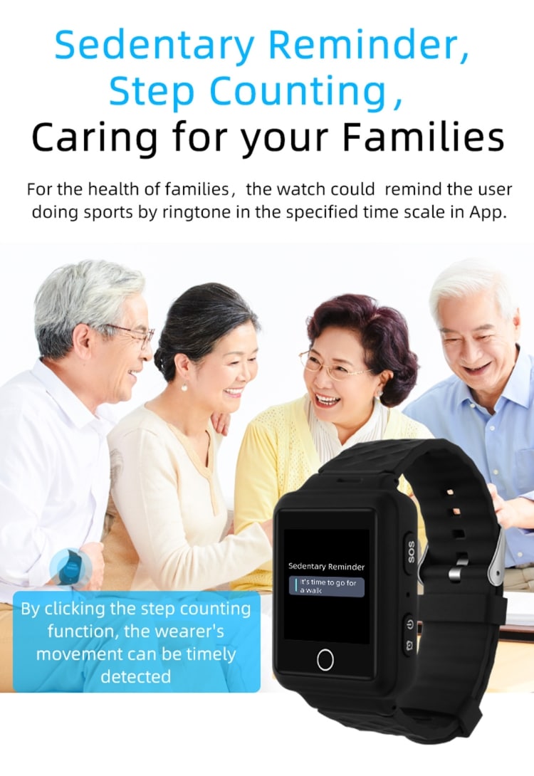 RF-V46-B GPS Smart Tracker WatchBand with SOS/Camera/Health Management - 4G LTE, Blood Pressure/Heart Rate Monitor - North/South America. 14 Rf-V46-B Gps Smart Tracker Watchband With Sos/Camera/Health Management - 4G Lte, Blood Pressure/Heart Rate Monitor - North/South America. - Image 14