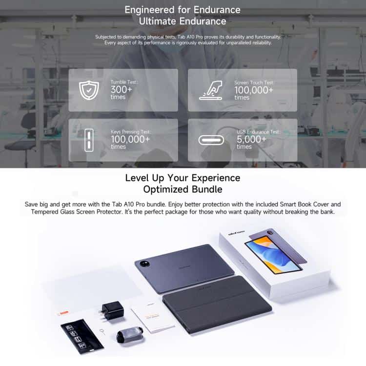 Ulefone Tab A10 Pro 11" Tablet: 6GB RAM, 128GB Storage, Android 14, Octa-Core CPU 10 Ulefone Tab A10 Pro 11&Quot; Tablet: 6Gb Ram, 128Gb Storage, Android 14, Octa-Core Cpu - Image 10