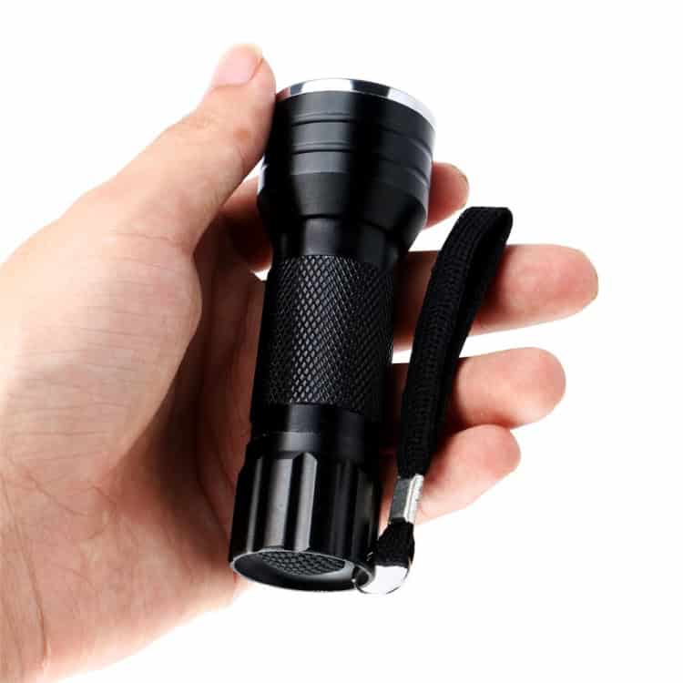 Ultra-Bright 21 LEDs UV 395NM Flashlight for Detecting Dog Urine & Stains 4 Small Black Led Flashlight With Wrist Lanyard, Handheld Torch For Camping And Outdoor Use, Compact Portable Torchlight, Durable Aluminum Body, Adjustable Focus, Emergency Survival Gear, Syndmart Product.