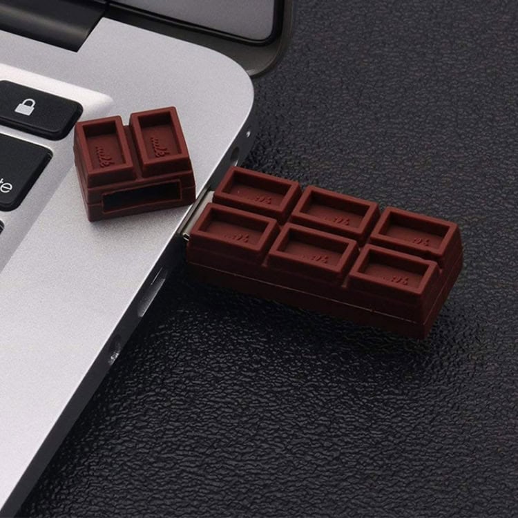 16GB MicroDrive Creative Chocolate USB Flash Drive - High-Speed USB 2.0 5 Usb Flash Drive Designed To Resemble A Chocolate Bar With Six Segments.