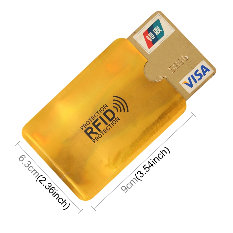 RFID Blocking Credit Card Holder Case - 100pcs Aluminum Foil, 9x6.3cm 4 Rfid Blocking Credit Card Holder Case - 100Pcs Aluminum Foil, 9X6.3Cm - Image 4