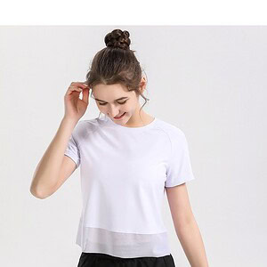 Silk white casual T-shirt for women, trendy fashion top, comfortable and stylish clothing. Perfect for everyday wear, casual outings, and modern wardrobe essentials.