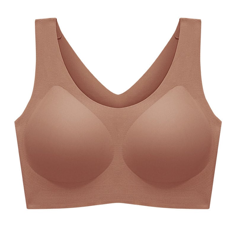 CloudSoft Seamless Women's Underwear - Comfy Fit, All-Day Comfort, Various Sizes 9 Seamless Nude-Toned Sports Bra, Stylish And Comfortable Activewear For Women, Perfect For Workouts And Everyday Support.