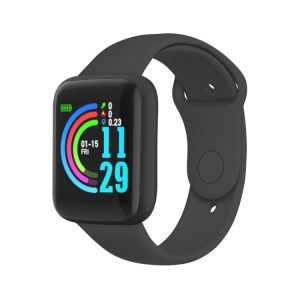 Fitbit Versa 3 smartwatch with colorful fitness tracking display and comfortable black strap, ideal for health monitoring and everyday wear.