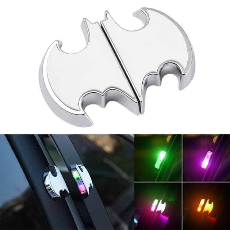 2 PCS Car LED Door Warning Lights Anti-collision Door Opening Lamp Flashing Lights 1 Aluminum Bat-Shaped Cable Clip For Organizing Wires And Cables, Durable And Stylish.