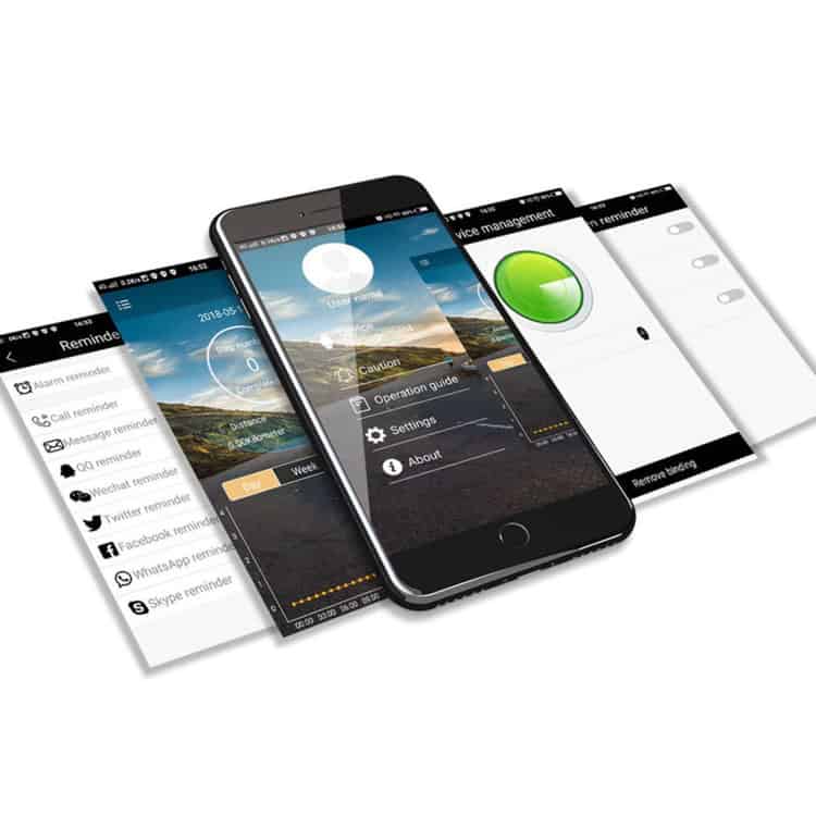 Lokmat MK18 Waterproof Smart Watch - Health Monitoring, IP68 Rated 12 Alarm Reminder Notification App On Mobile Phones For Device Management And Scheduling, Showing Various Alert Options And Settings For Effective Communication And Productivity Enhancement.