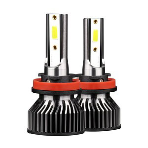 High-quality LED headlight bulbs for enhanced vehicle lighting, durable metal construction with heat sink for optimal cooling, easy installation for car headlights.