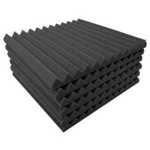 Soundproofing foam panels for acoustic treatment, noise reduction, sound absorption, studio soundproofing, and audio enhancement.