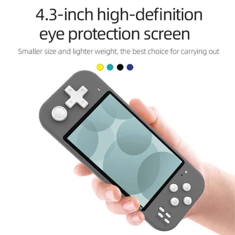 X20 Mini Handheld Console: 4.3" Screen, 8GB Memory, 20 Classic Games 2 High-Definition Eye Protection Screen On Portable Handheld Device For Enhanced Visual Comfort And Reduced Eye Strain.