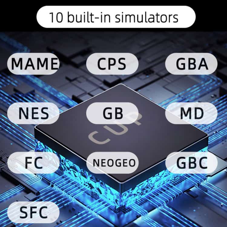 X20 Mini Handheld Console: 4.3" Screen, 8GB Memory, 20 Classic Games 3 Built-In Computer Simulation Chips For Gaming And Technology Applications, Featuring Popular Cpu Brands And Extensive Processing Power.