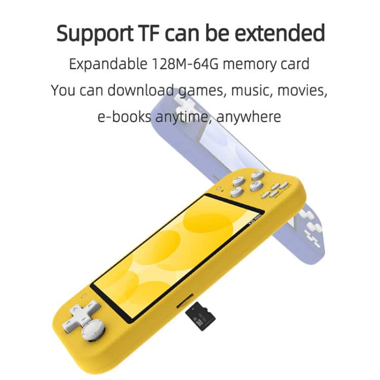 X20 Mini Handheld Console: 4.3" Screen, 8GB Memory, 20 Classic Games 8 Expandable 128Mb-64Gb Memory Card For Portable Gaming And Media Devices, Compatible With Syndmart Electronics, Supporting Game Downloads, Music, Movies, And E-Books Anytime, Anywhere.