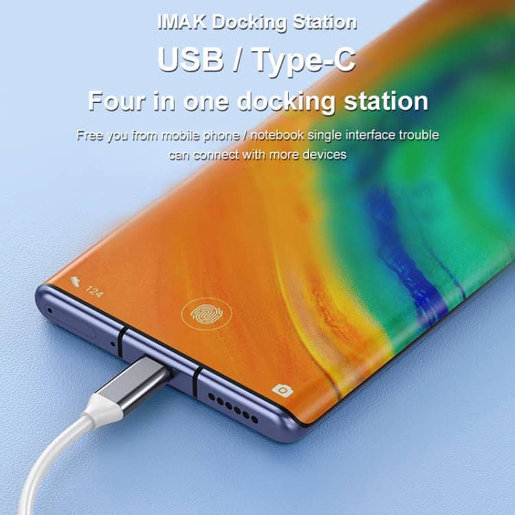 iMak 4-in-1 Docking Station HUB: Streamline Your Workspace with Versatility 4 Usb Type-C Docking Station For Smartphones And Notebooks, Connects Multiple Devices With A Single Interface, Enhances Connectivity, Promotes Mobile Productivity, Compatible With Various Gadgets, Ideal For Tech Enthusiasts.