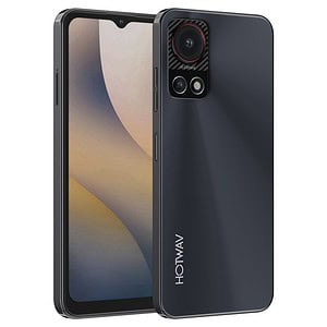 AI camera smartphone with sleek dark gray design, large display, and triple-lens camera system for high-quality photos. Ideal for modern mobile photography and everyday use.