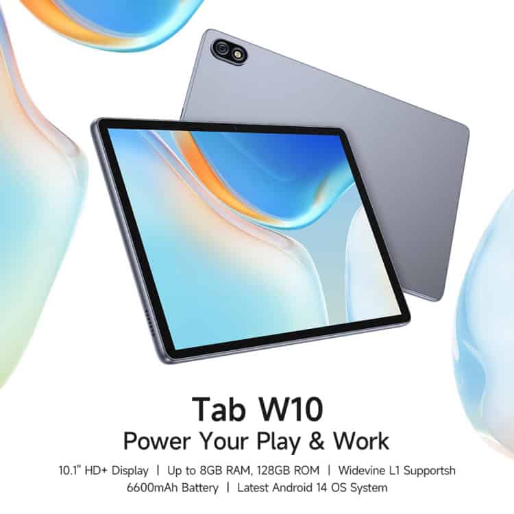 Ulefone Tab W10 10.1" Octa Core Android 14 Tablet PC, EU Plug - WiFi Enabled 5 10. 10.1-Inch Hd+ Tablet With Android 14, 8Gb Ram, 128Gb Rom, And Long-Lasting Battery For Versatile Entertainment And Productivity.