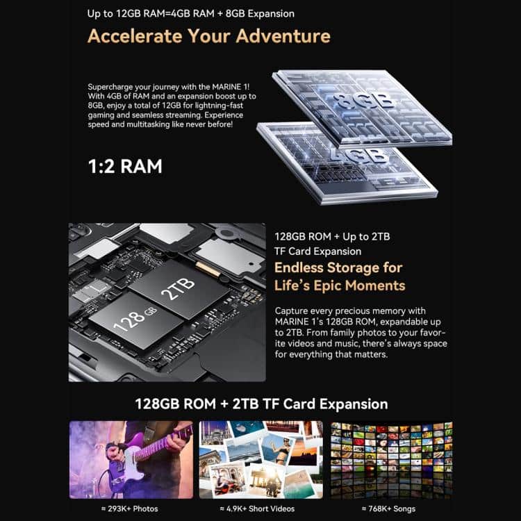Blackview Oscal Marine 1: 6.56" Android 15, Octa Core, 4G NFC, OTG, 4GB+128GB 35 128Gb Ram And 128Gb Rom With 2Tb Tf Card Expansion For Ultimate Storage - Enhanced Gaming, Streaming, And Multitasking On Syndmart. Experience High Performance And Endless Data Capacity.