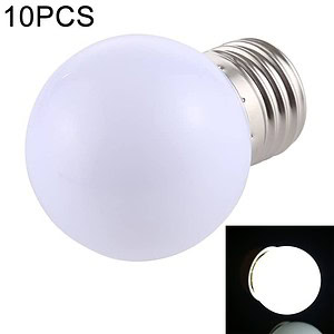 Energy-efficient LED light bulb with bright white illumination, ideal for indoor lighting, available in packs of 10, perfect for home or office use, long-lasting and cost-effective.