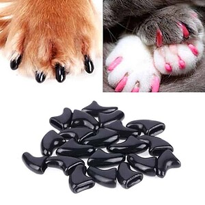 Claw-shaped black nail tips for DIY nail art, perfect for creating stylish manicures and pedicures.